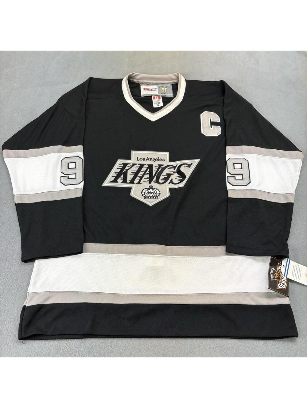 Los Angeles Kings Wayne Gretzky CCM Throwback NHL Hockey Jersey Size 52 NEW